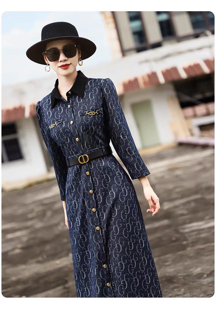 ĐẦM CHỮ KẾT NÚT KÈM BELT D126